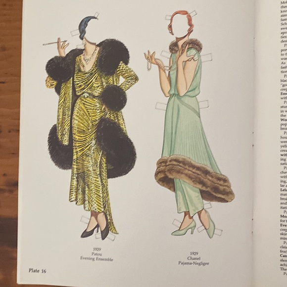 Vintage paper doll book uncut Great Fashion Designs of the 20’s Tom Tierney 1983 - Picture 14 of 16